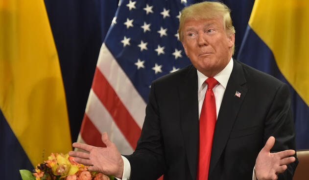 Donald Trump, presidente de Estados Unidos, en la ciudad de Nueva York