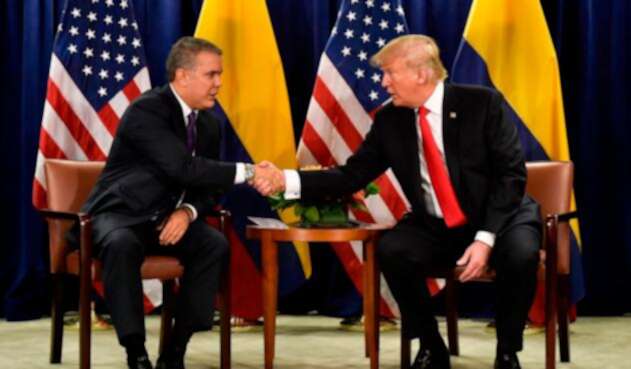 Iván Duque y Donald Trump reunidos en Nueva York Iván Duque y Donald Trump reunidos en Nueva York