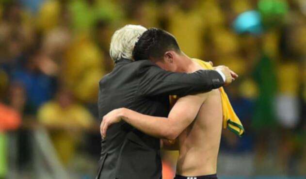James Rodríguez y José Pékerman James Rodríguez y José Pékerman
