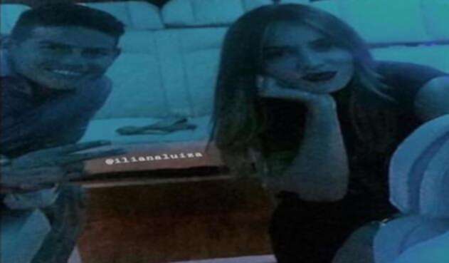 James Rodriguez y Shannon de Lima