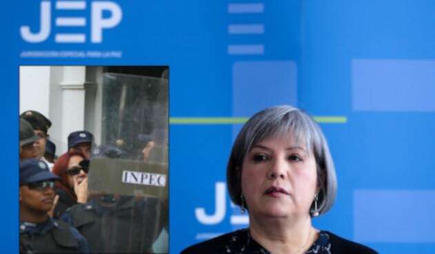 Enilce López, La Gata (izq) y Patricia Linares, presidenta de la JEP (der)