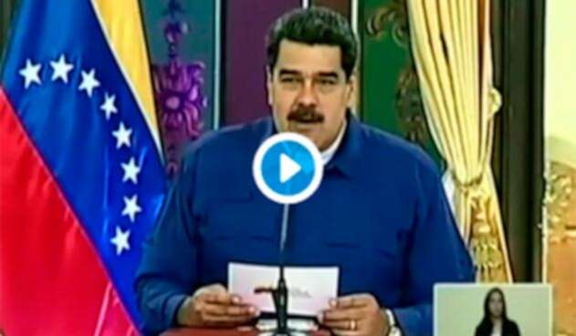 Nicolás Maduro, presidente de Venezuela, en el Palacio de Miraflores, en Caracas (Venezuela)