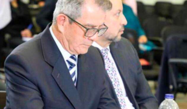 El general retirado Mario Montoya, en audiencia ante la JEP, en Bogotá