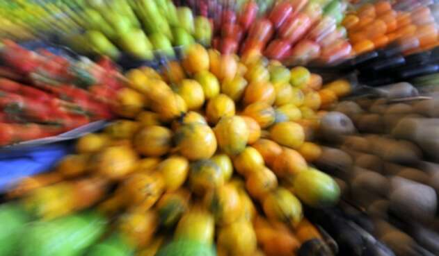Mercado de plaza en Colombia