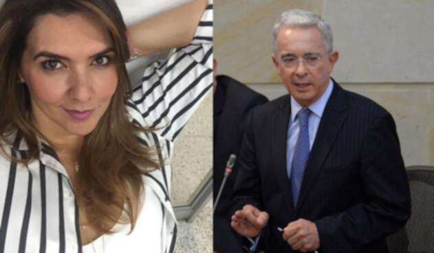 Mónica Rodríguez y Álvaro Uribe