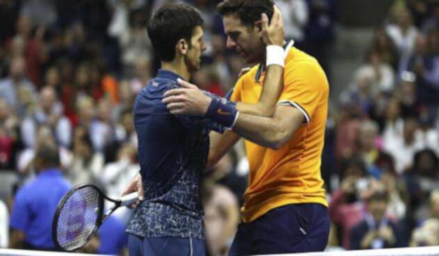 Novak Djokovic y Juan Martín del Potro Novak Djokovic y Juan Martín del Potro