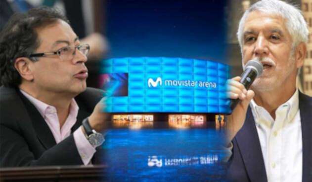 Gustavo Petro pide reconocimiento por el Movistar Arena Gustavo Petro pelea por los créditos por el Movistar Arena