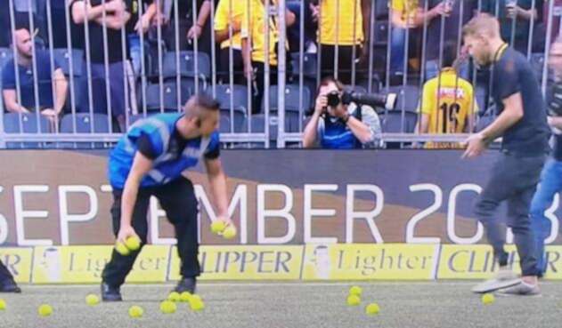 Hinchas de Young Boys y Basilea