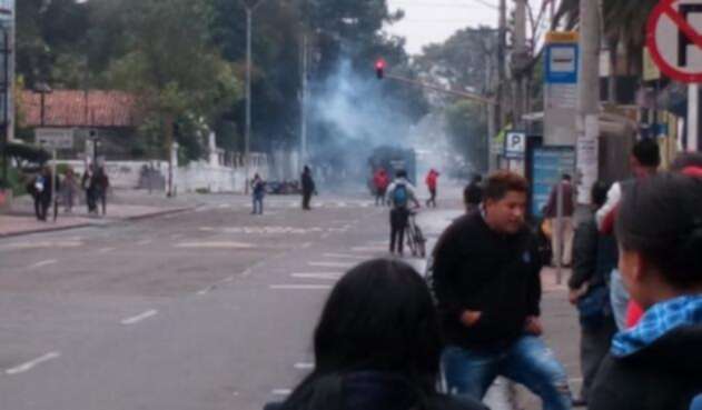 Protestas en la Universidad Pedagógica