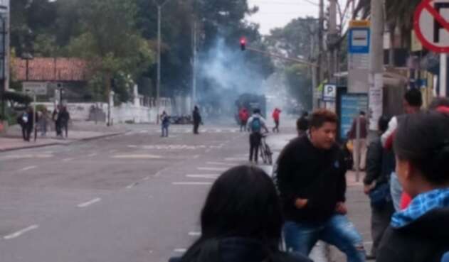 Protestas en la Universidad Pedagógica