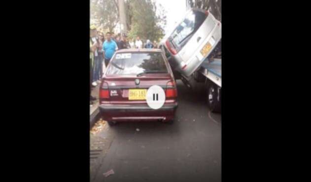 Grúas, accidente