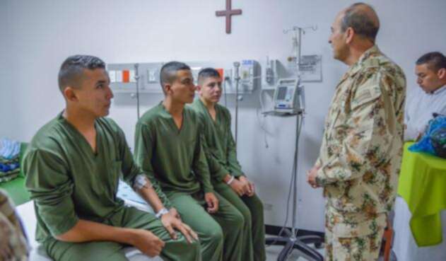 Soldados liberados por el ELN en Arauca Soldados liberados por el ELN en Arauca