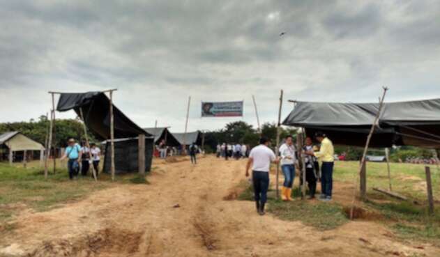 Zona de Reincorporación de las Farc en la vereda Caño Indio en Tibú, Norte de Santander