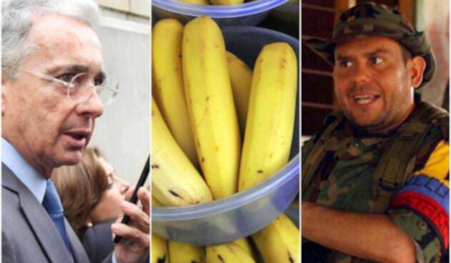 El expresidente Álvaro Uribe y Carlos Castaño, desaparecido líder paramilitar