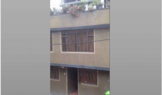 Vivienda donde ocurrió el accidente en Soacha.