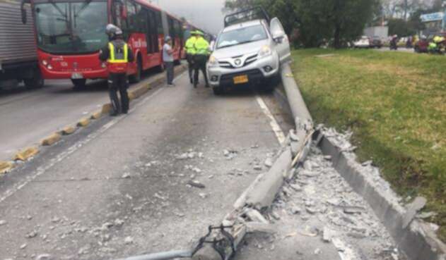 Accidente de la Autopista Norte en Bogotá Accidente de la Autopista Norte en Bogotá