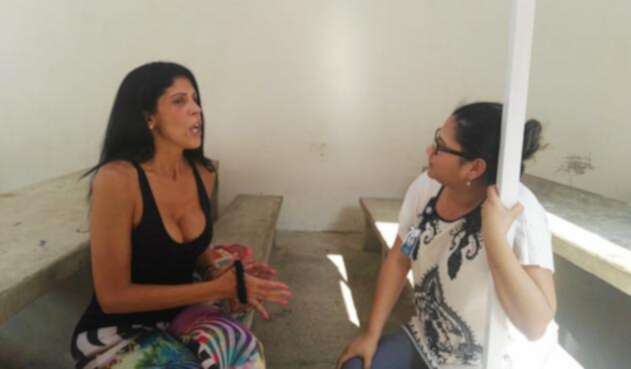 Liliana Campos, alias La Madame, desde su lugar de reclusión en Cartagena Liliana Campos, alias La Madame, desde su lugar de reclusión en Cartagena