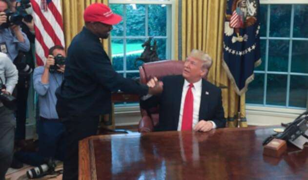 Kanye West y Donald Trump.