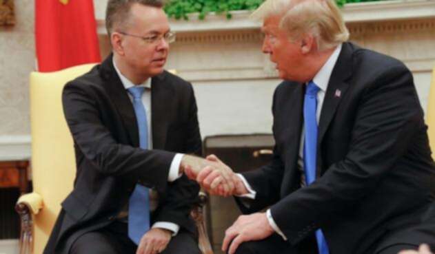 Andrew Burson y el Presidente Donald Trump