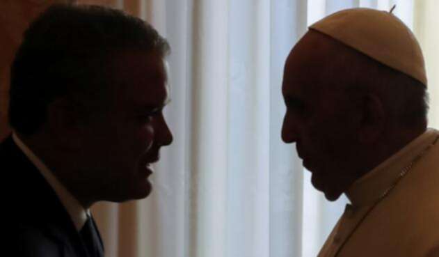 Iván Duque y el Papa Francisco