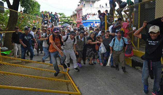 Caravana de migrantes hondureños hacia EE.UU.