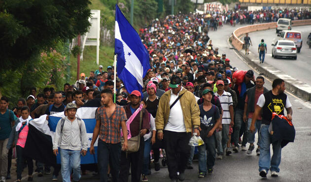 Caravana de migrantes hondureños hacia EE.UU.