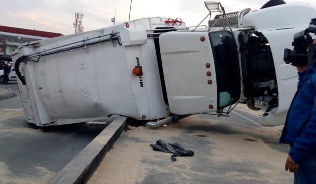 Así quedó registrado el accidente, en la carrera 10 con calle 27 sur