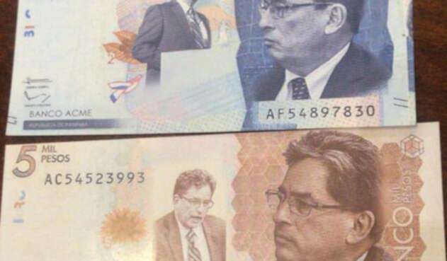 Billetes con la cara de Carrasquilla