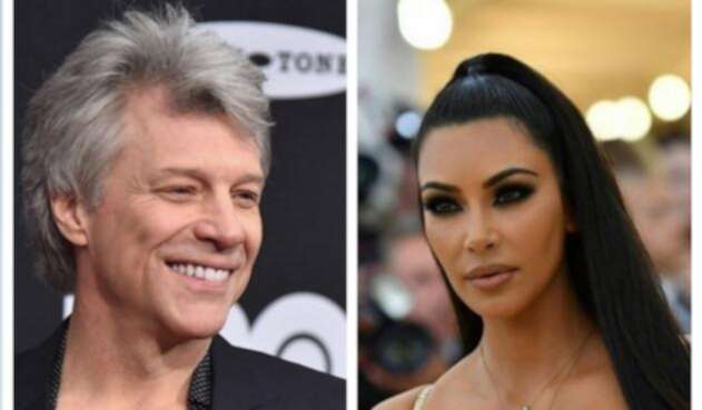 Jon Bon Jovi y Kim Kardashian