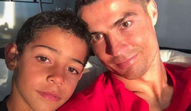 Cristiano y su hijo Cristiano y su hijo