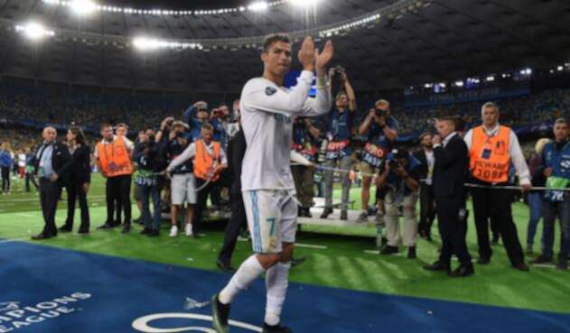 Cristiano Ronaldo, el 26 de mayo de 2018 en Kiev, tras vencer a Liverpool y alzar la Champions con el Real Madrid Cristiano Ronaldo, el 26 de mayo de 2018 en Kiev, tras vencer a Liverpool y alzar la Champions con el Real Madrid
