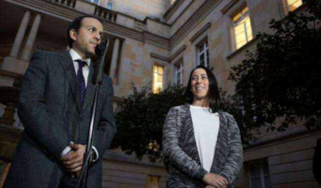 Ernesto Lucena y Mariana Pajón