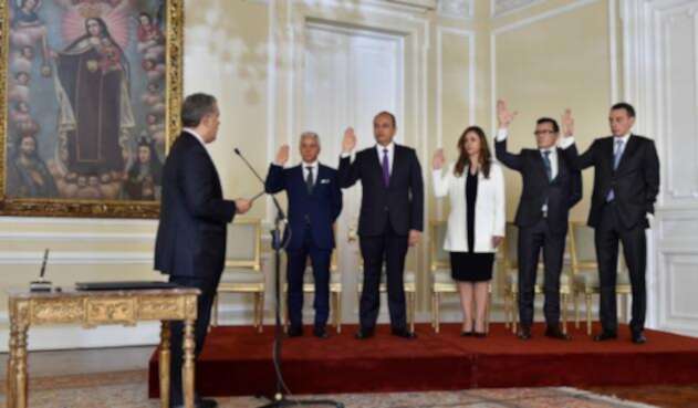 Iván Duque posesionó a nuevos magistrados de las altas cortes.