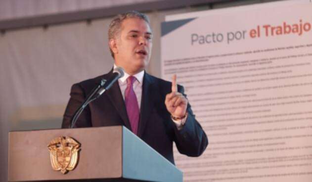 Presidente colombiano, Iván Duque Márquez.