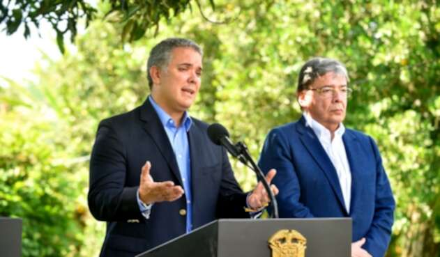 Presidente Iván Duque y el canciller Carlos Holmes Trujillo Presidente Iván Duque y el canciller Carlos Holmes Trujillo