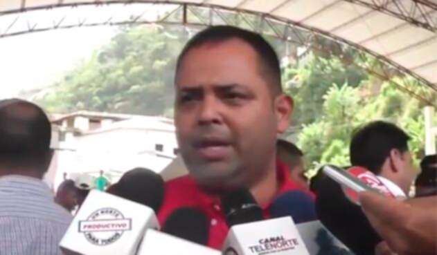 Edwin Contreras, alcalde del municipio de El Carmen, en Norte de Santander