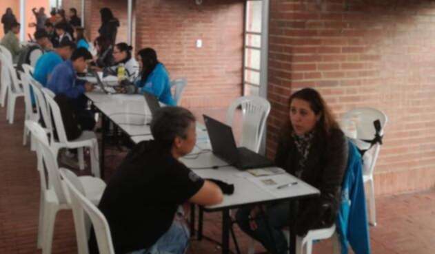 Feria de empleo 'Bogotá Trabaja' en la Plaza de los Artesanos