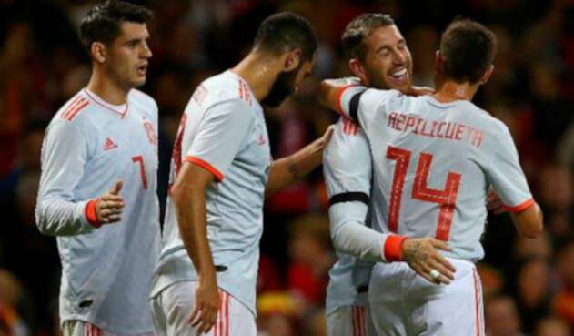 España venció a Gales en el partido amistoso por 4-1