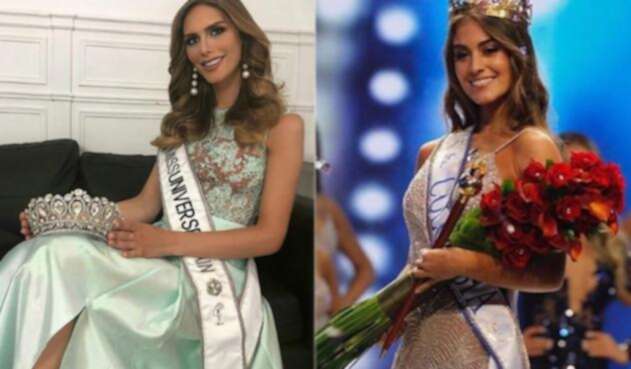 Miss España y Miss Colombia