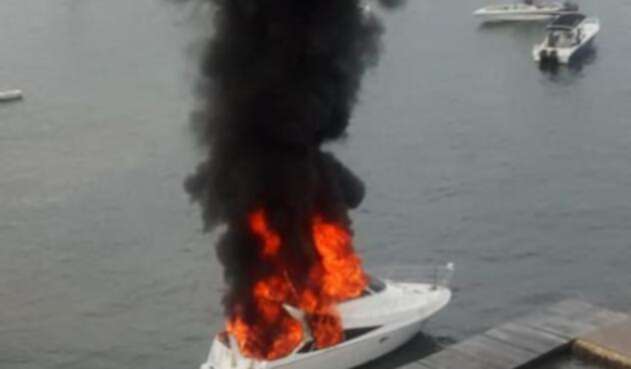 Explosión en un yate de Cartagena