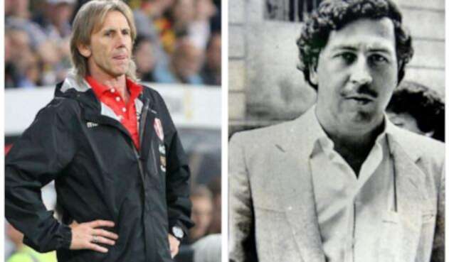 Ricardo Gareca y Pablo Escobar
