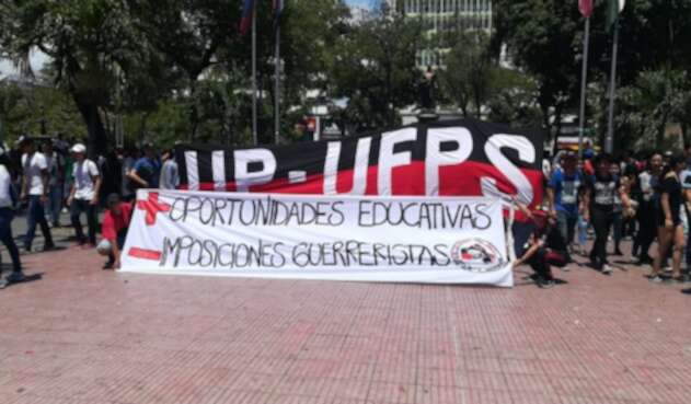 Marchas estudiantiles en Cúcuta por mejoras en la educación pública
