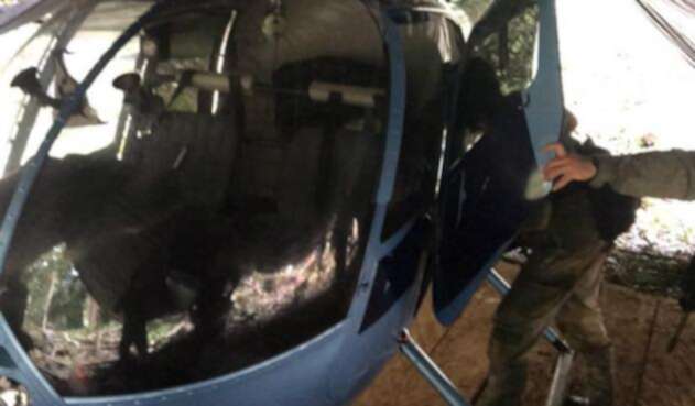 Helicóptero con cocaína Helicóptero con cocaína