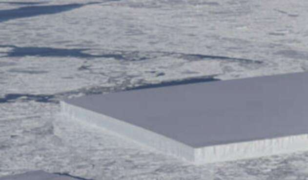 El iceberg rectangular que fue avizorado en Antártida