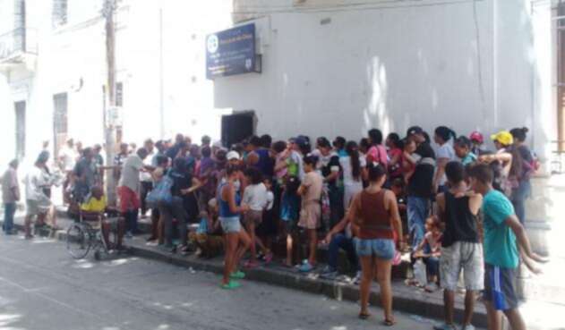 Ciudadanos venezolanos en la Casa San Juan de Dios en Santa Marta