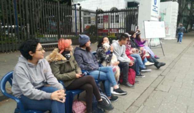 Estudiantes Universidad Pedagógica Estudiantes de la Universidad Pedagógica iniciaron una huelga hambre y palabra