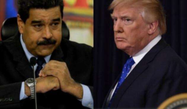 Nicolás Maduro y Donald Trump. Expertos cuestionan los presuntos nexos de Venezuela con organizaciones terroristas internacionales.
