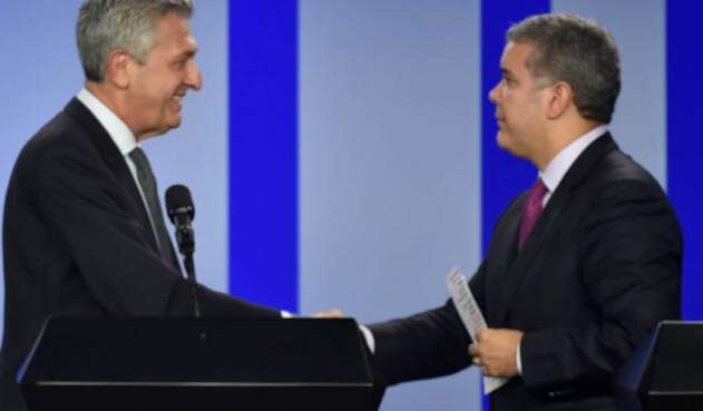 Filippo Grandi y el presidente Iván Duque Filippo Grandi y el presidente Iván Duque