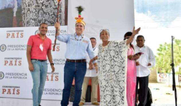 Iván Duque, presidente de Colombia, en La Guajira