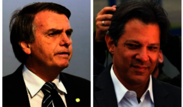 Jair Bolsonaro y Fernando Haddad
